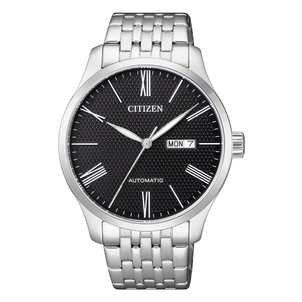 CITIZEN NH8350-59E BLACK DIAL STAINLESS STEEL MEN'S WATCH