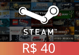Steam Wallet BRL 40 Gift Card BR