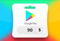 Google Play USD 90 Gift Card US