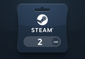 Steam Wallet USD 2 Gift Card KG