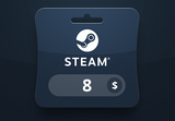 Steam Wallet USD 8 Gift Card US