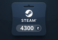Steam Wallet INR 4300 Gift Card IN