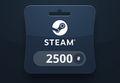 Steam Wallet UAH 2500 Gift Card UA