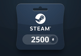 Steam Wallet UAH 2500 Gift Card UA