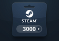 Steam Wallet UAH 3000 Gift Card UA