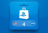 PlayStation Network Card USD 4 Gift Card US
