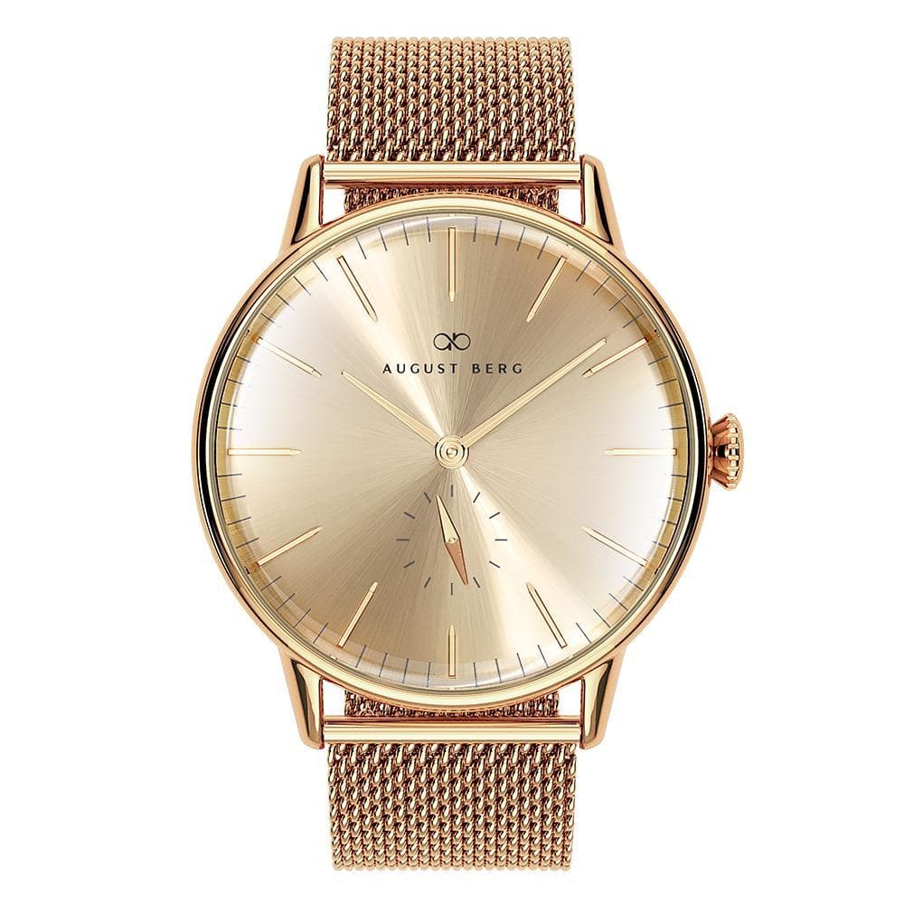 August Berg Gold Dial Milanese Strap Unisex Watch 10140D02MGD (32mm)