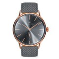 August Berg Serenity Gray Perlon Braided Nylon Strap Unisex Watch 10232A09VCG9C (40mm)