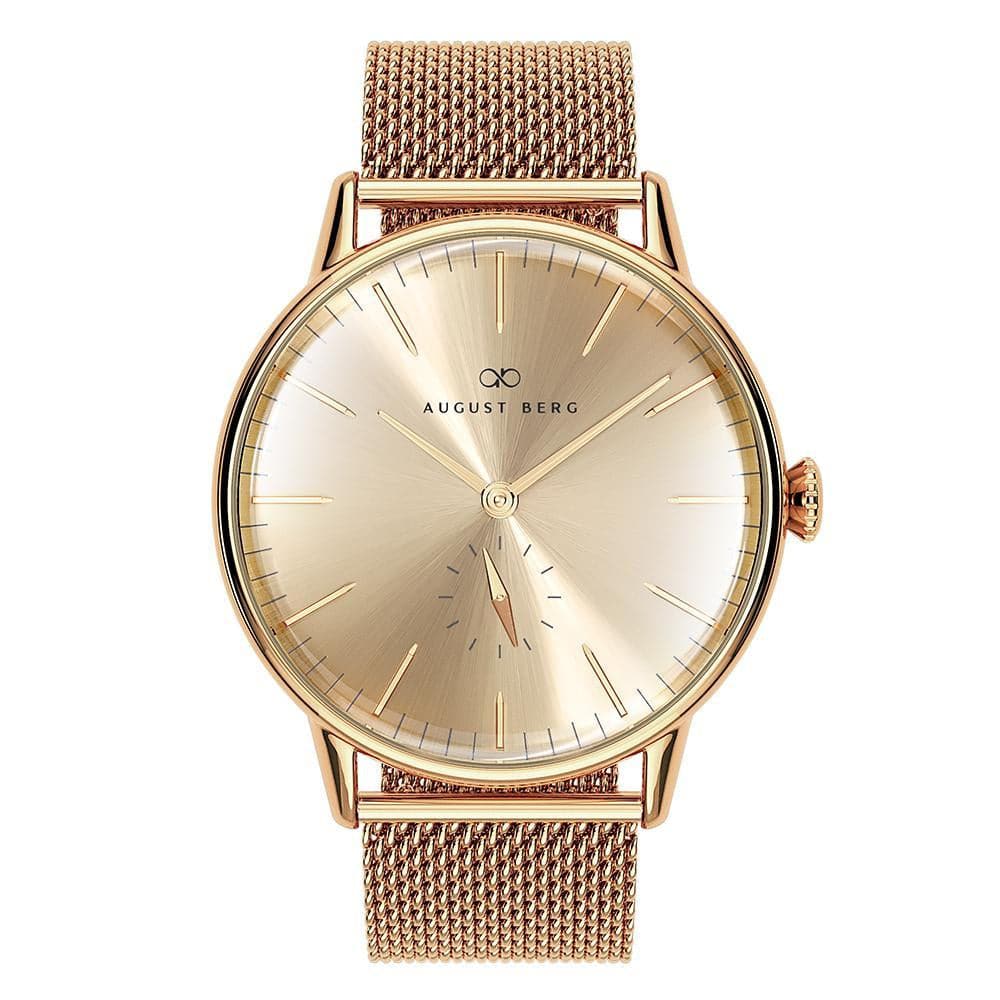 August Berg Gold Dial Milanese Strap Unisex Watch 10232D02MGD (40mm)