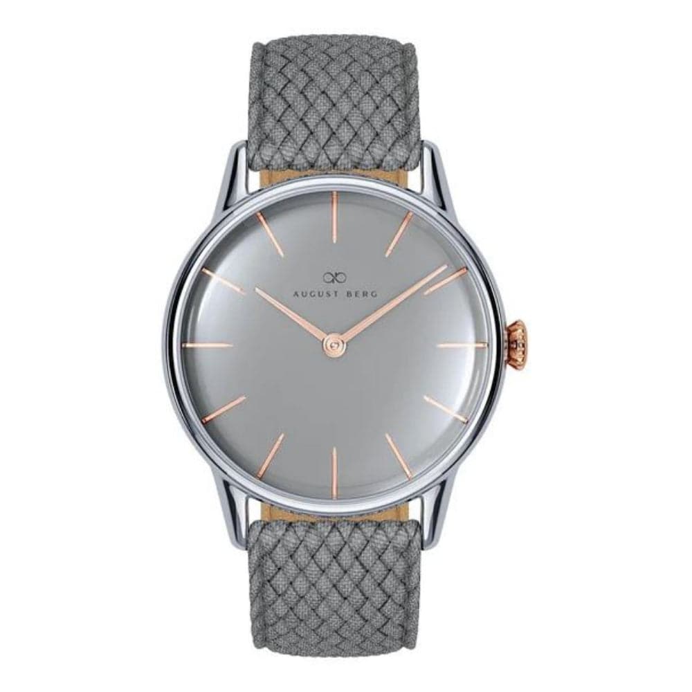 August Berg Gray Dial Nylon Strap Unisex Watch 10232H04VCG8C (32mm)