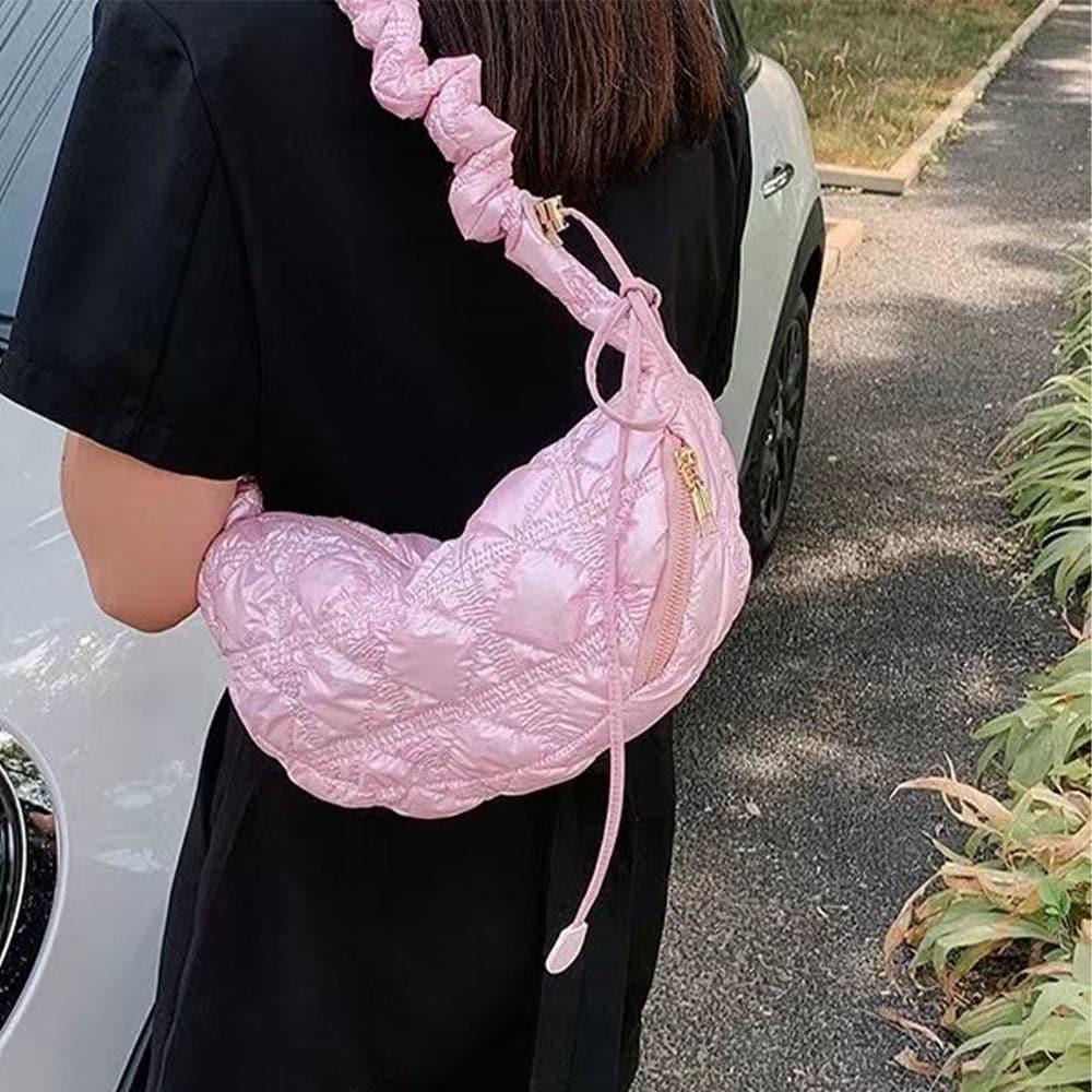AG Collective Shoulder Quilted Bag Lightweight Stylish Puffer Bag for Women