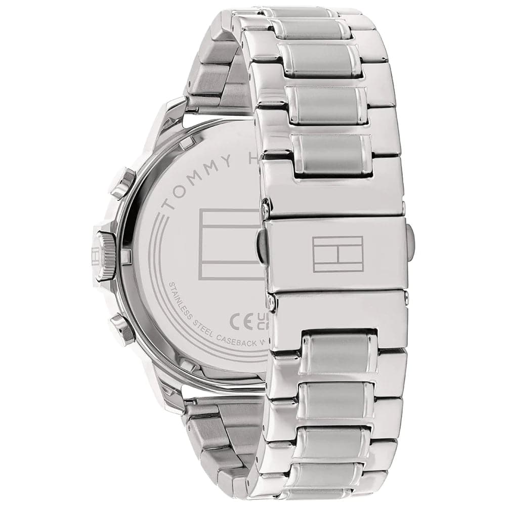 Tommy Hilfiger Chronograph Silver Stainless Steel Strap Men Watch 1710492