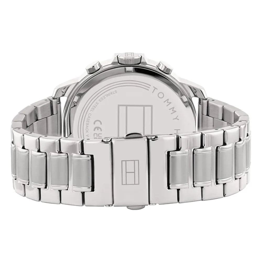 Tommy Hilfiger Chronograph Silver Stainless Steel Strap Men Watch 1710492