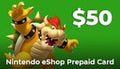 Nintendo eShop Prepaid Card $50 US Key