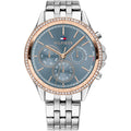 Tommy Hilfiger Chronograph Silver Stainless Steel Strap Women Watch 1781976