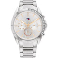 Tommy Hilfiger Chronograph Silver Stainless Steel Strap Women Watch 1782384