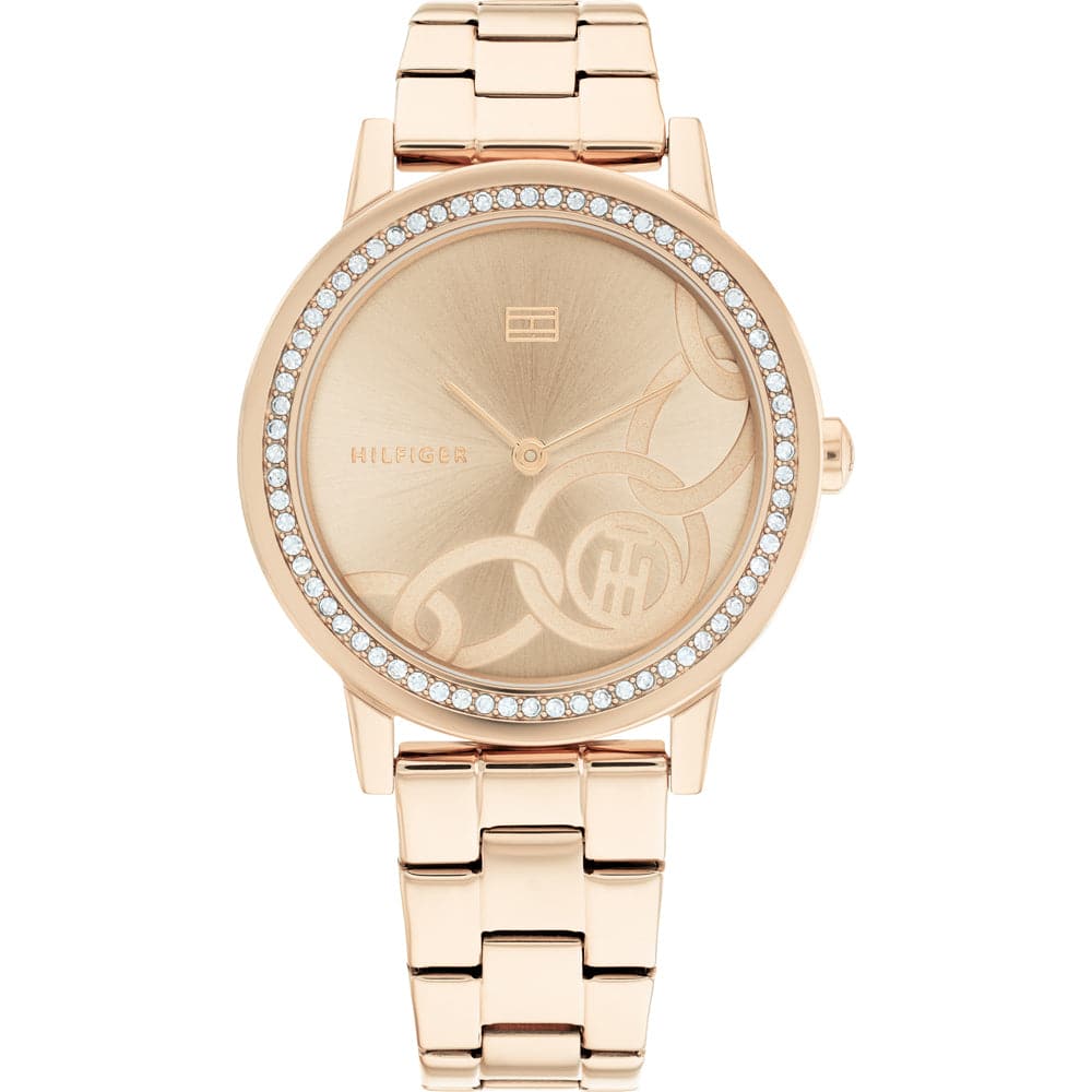 Tommy Hilfiger Rose Gold Dial Stainless Steel Strap Women Watch 1782436