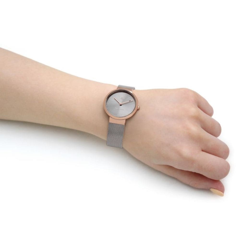 Tommy Hilfiger Gray Dial Silver Milanese Strap Women Watch 1782467