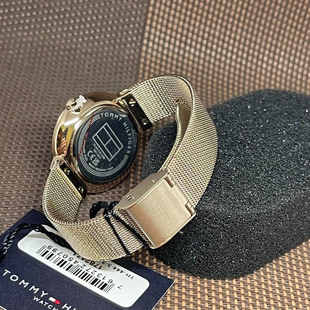Tommy Hilfiger Gold Dial Milanese Strap Women Watch 1782471