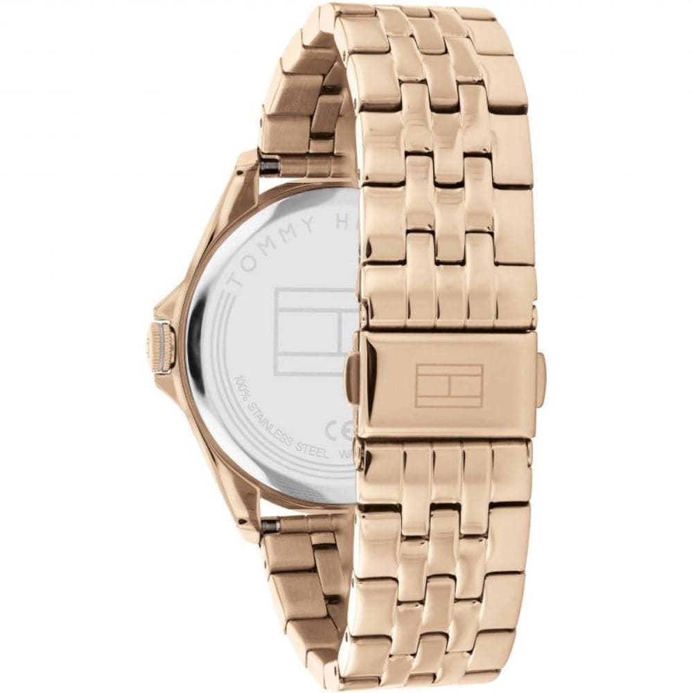 Tommy Hilfiger Gray Dial Rose Gold Stainless Steel Strap Women Watch 1782482