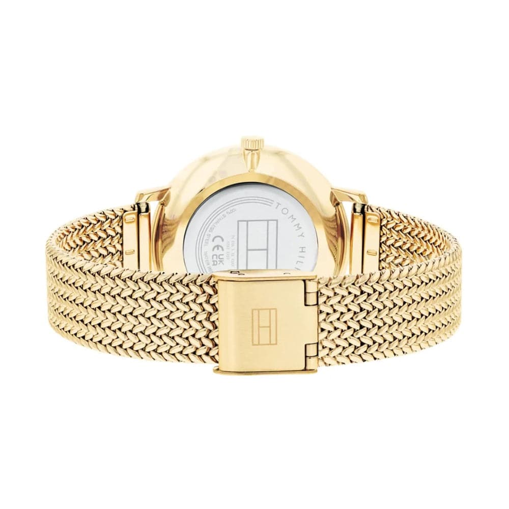 Tommy Hilfiger Gold Dial Milanese Strap Women Watch 1782606