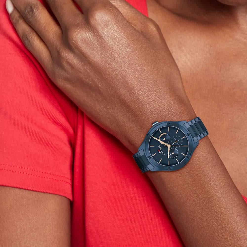 Tommy Hilfiger Chronograph Blue Dial Stainless Steel Strap Women Watch 1782656