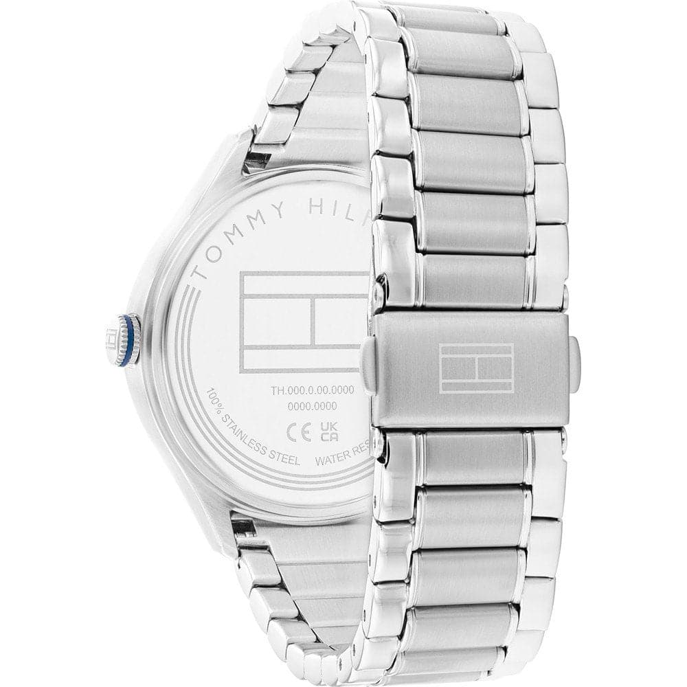 Tommy Hilfiger Chronograph Silver Stainless Steel Strap Men Watch 1782657
