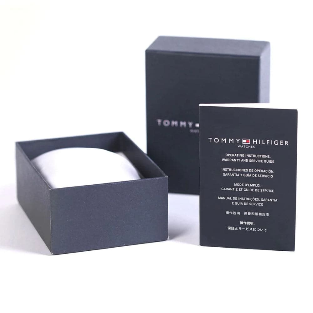 Tommy Hilfiger Blue Dial Silver Stainless Steel Strap Men Watch 1791713