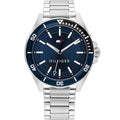Tommy Hilfiger Blue Dial Silver Stainless Steel Strap Men Watch 1792012