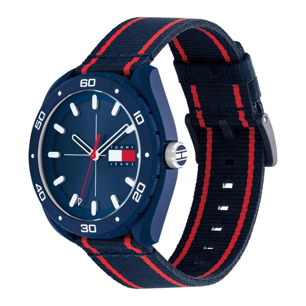 Tommy Hilfiger Blue Dial & Fabric Strap Men Watch 1792069