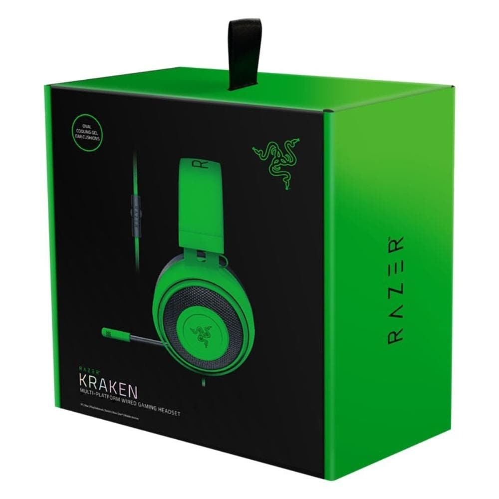 Razer Kraken RZ04-02830200-R3M1- Multi-Platform Wired Gaming Headset - Green - FRML Packaging