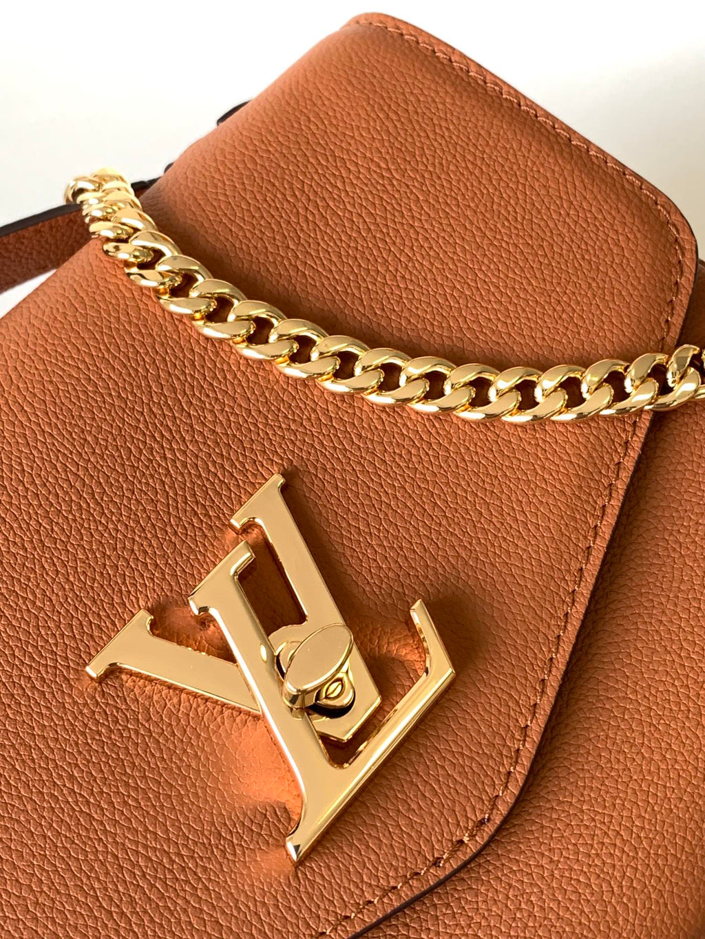 LV Oxford Bag 22cm Brown Gold Cowhide 252067