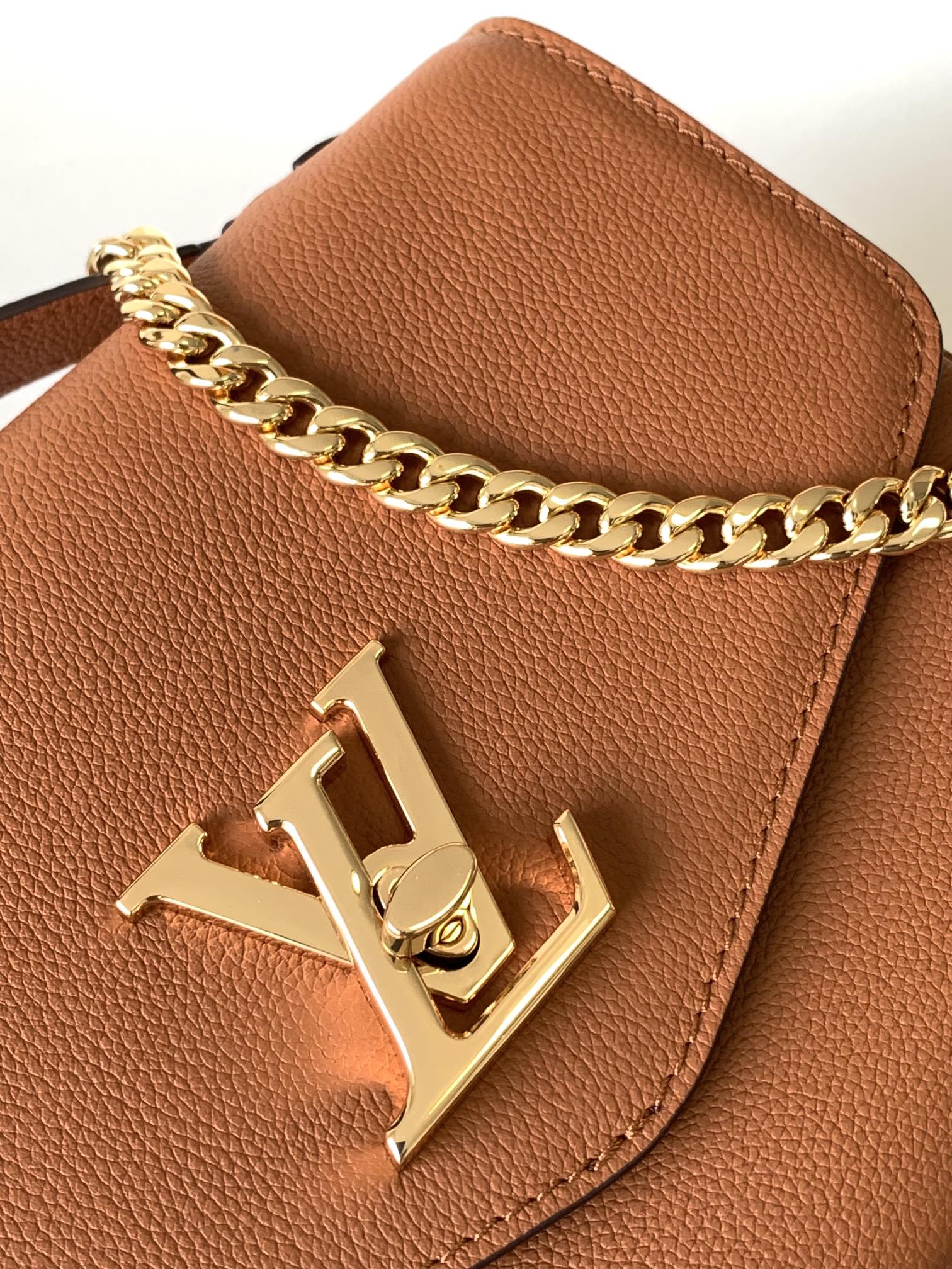 LV Oxford Bag 22cm Brown Gold Cowhide 252067