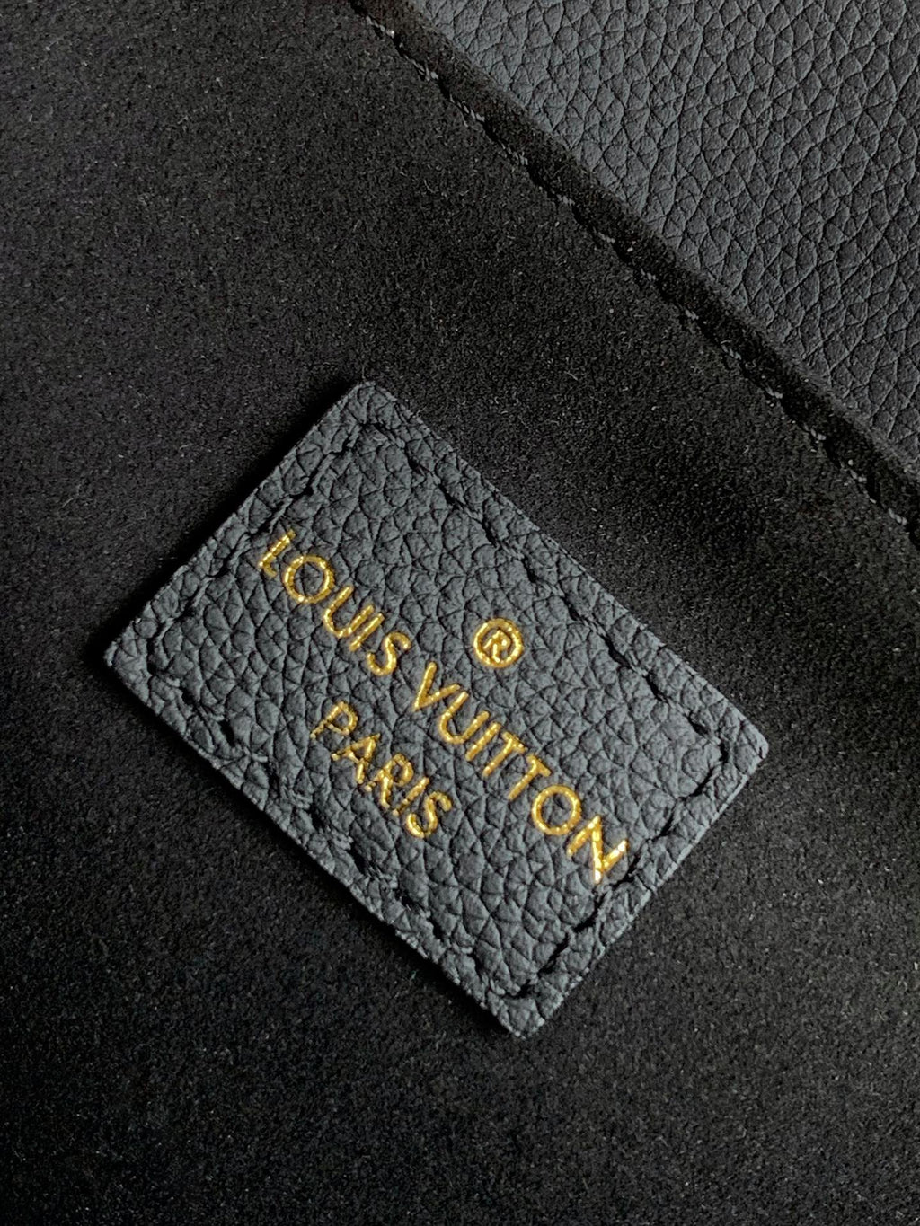 LV Oxford Bag 22cm Black Gold Cowhide 252069