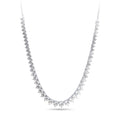 75cm Cubic Zirconia Tennis Bolo Necklace in Sterling Silver