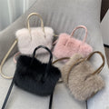 AG Collective Top Handle Fluffy Crossbody Women's Shoulder Bag