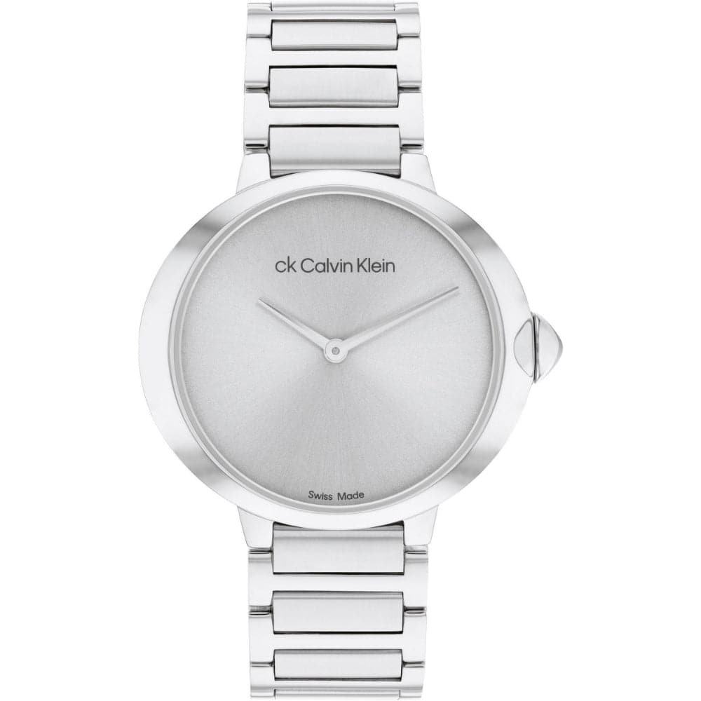 Calvin Klein Silver Dial Stainless Steel Strap Women Watch 25000046