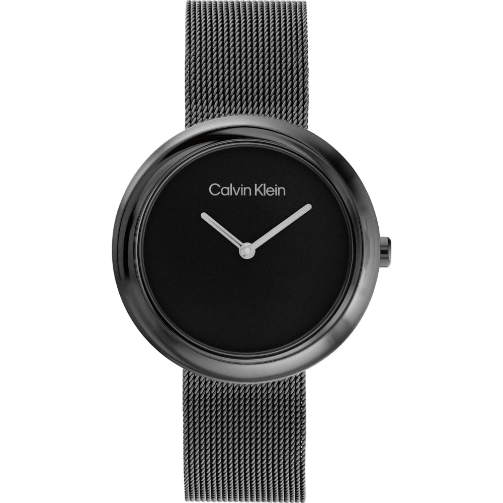 Calvin Klein Black Dial Milanese Strap Women Watch 25200015