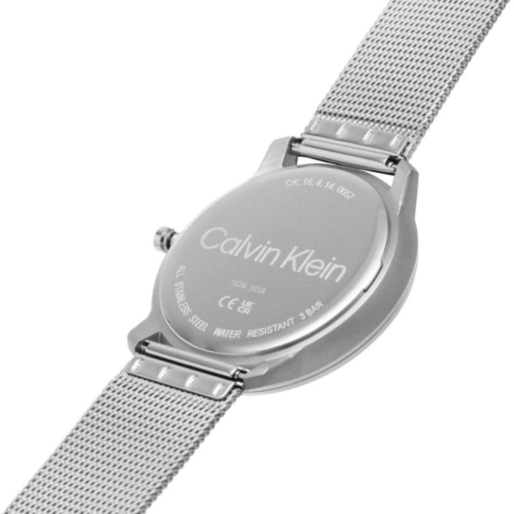 Calvin Klein Blue Dial Silver Milanese Strap Unisex Watch 25200031