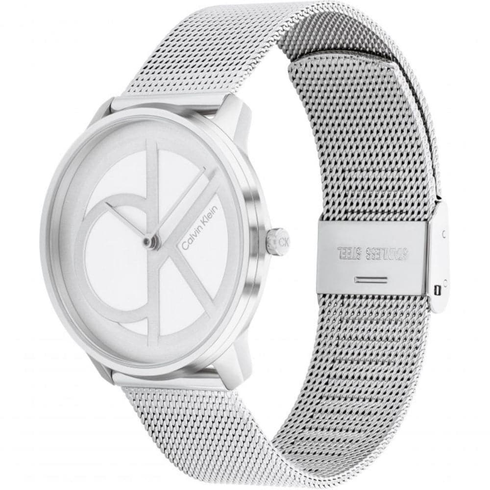 Calvin Klein Iconic Silver Dial Milanese Strap Unisex Watch 25200032