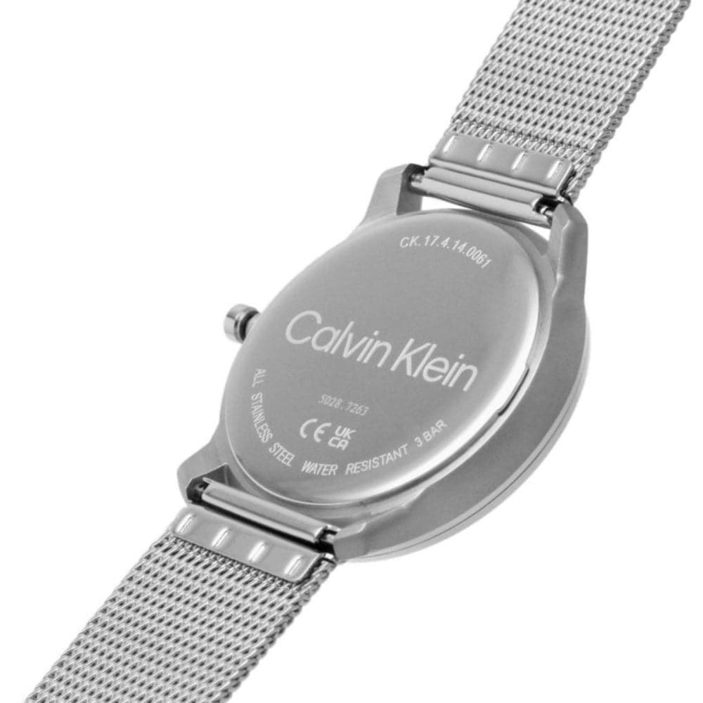 Calvin Klein Iconic Silver Dial Milanese Strap Unisex Watch 25200032