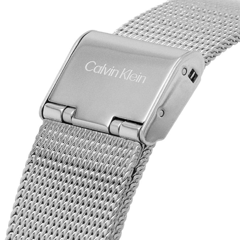 Calvin Klein Iconic Silver Dial Milanese Strap Unisex Watch 25200032