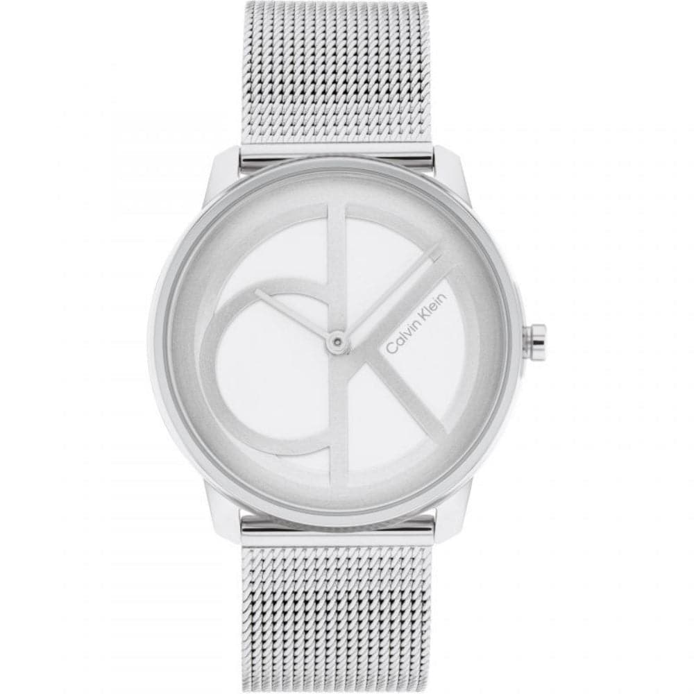 Calvin Klein Iconic Silver Dial Milanese Strap Unisex Watch 25200032