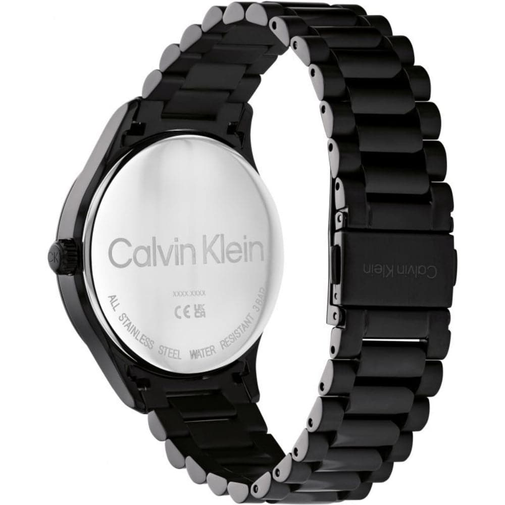 Calvin Klein Black Dial Stainless Steel Strap Unisex Watch 25200040