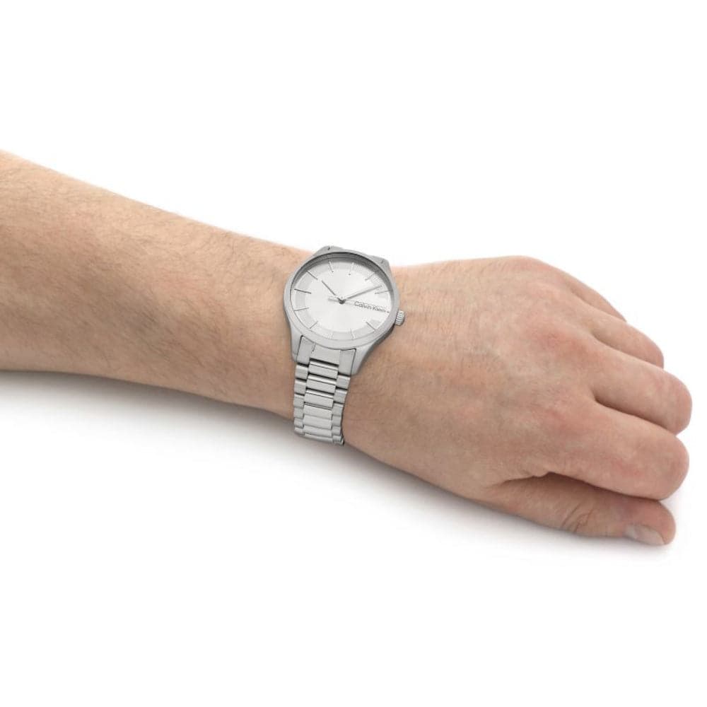 Calvin Klein Silver Dial Stainless Steel Strap Men Watch 25200041