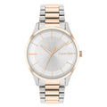 Calvin Klein Silver Dial Two-Tone Stainless Steel Strap Unisex Watch 25200044