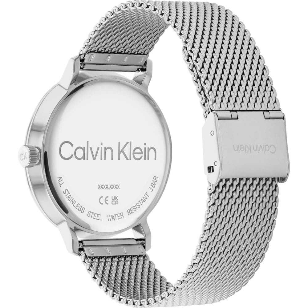 Calvin Klein Blue Dial Silver Milanese Strap Men Watch 25200045