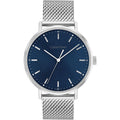 Calvin Klein Blue Dial Silver Milanese Strap Men Watch 25200045