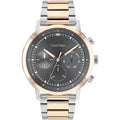 Calvin Klein Chronograph Black Dial Two-Tone Stainless Steel Strap Men Watch 25200064