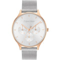Calvin Klein Chronograph Silver Milanese Strap Women Watch 25200106